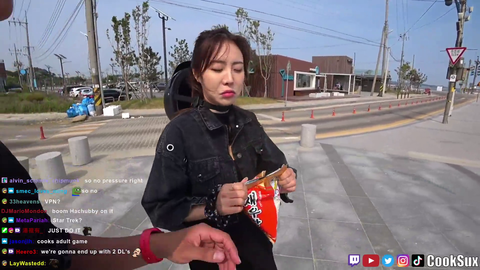 Feeding 30 hovering seagulls by hand in Korea