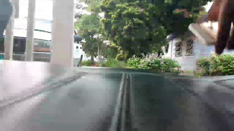 Kid from the Bahamas tries a backflip.... Doesn't go as planned...