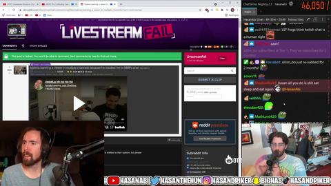 Asmon Reacting to Hasan reacting to Malena Reacting to a chatter talking shit
