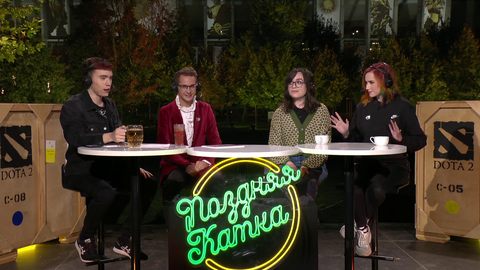 Things get hot on the russian Dota 2 channel after the main broadcast