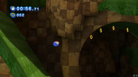 Sonic drops by the stream