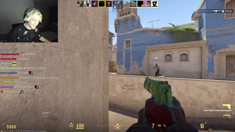 xQc 1v5 deagle ace