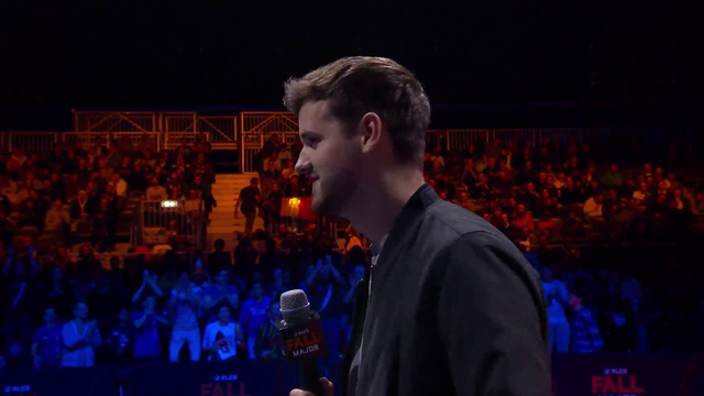 Former Rocket league pro player Violent Pand proposes to his girlfriend Mel during Rocket League LAN in Rotterdam