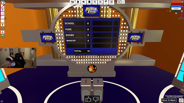 Erobb plays Family Feud