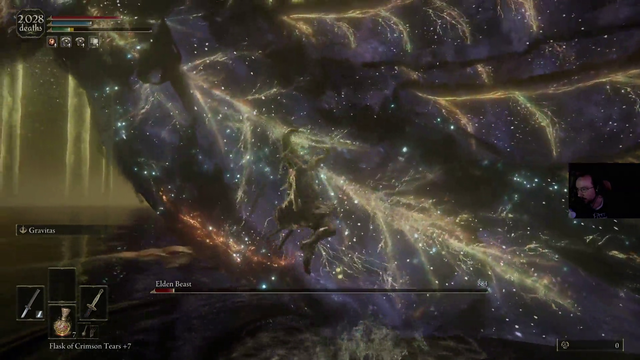 Moon takes a break from his level 1 Elden Ring run