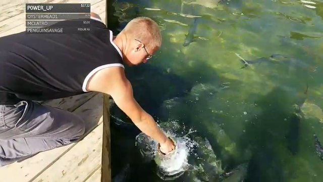 Alec fists fish