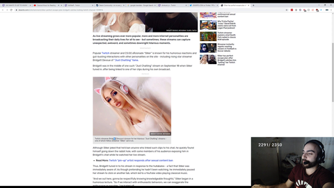 Slicker reads article about Bridgett