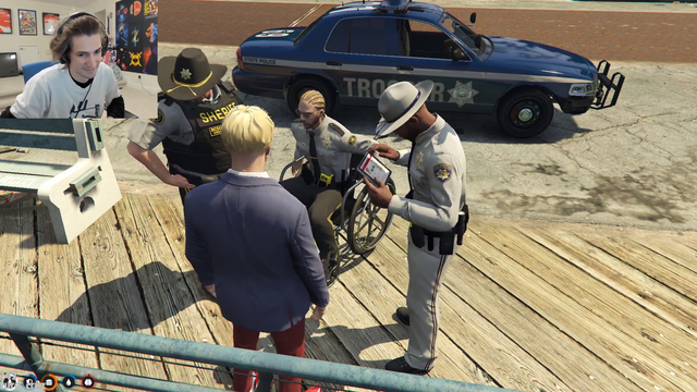 Officer Andrews reads off X's record to him