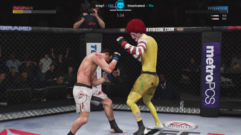 Insane move on ufc by ronald mcdonald and Lirik