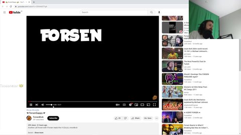 Forsen watches sanest Baj video