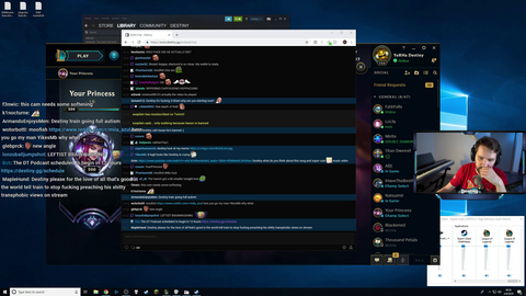 Destiny catches Coke Andy at a bad time