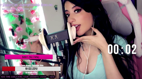 ASMR stream interrupted by gunshot sounds