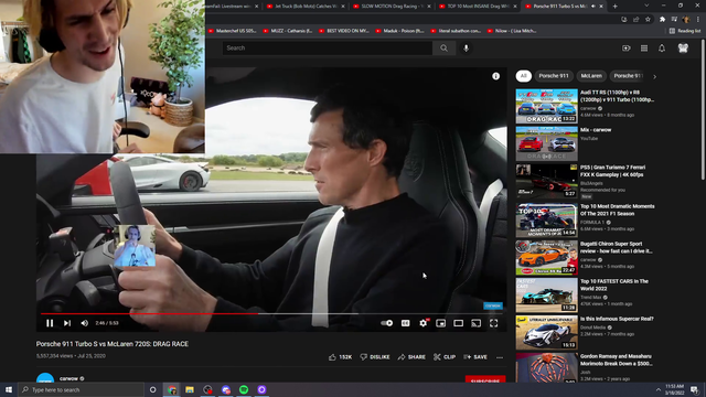 xQc realizes Soda's car is faster