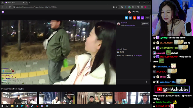 Hachubby realises Cook plays every girl