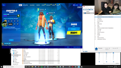 Poke duos with himself in fortnite