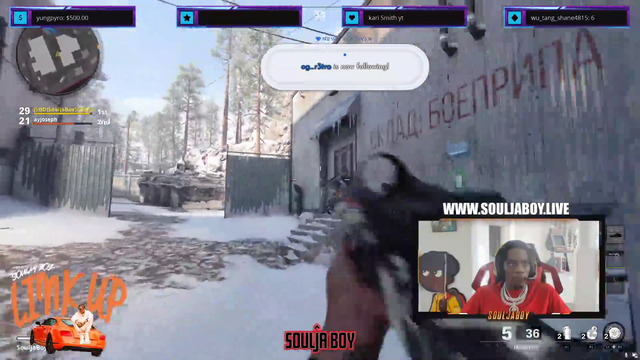 Soulja Wins a COD Game