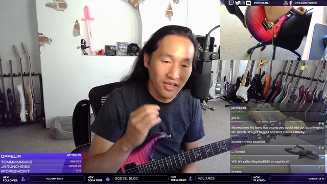 Herman Li (guitarist of DragonForce) announces new album are allowed on twitch DMCA free