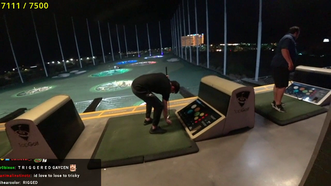 Train hits the golf ball out of the park at top galf