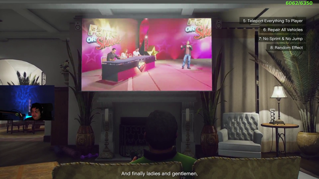 Poke watches some TV