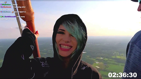 Twitch streamer flies up 1400 feet for 2000 subs