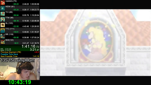Speedrunner's family walk in after his run