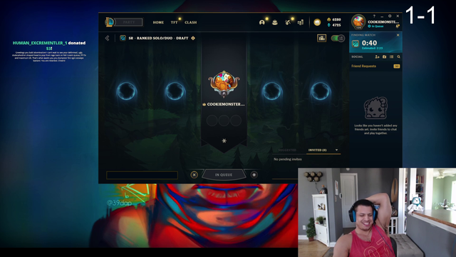 Tyler can barely make it past a dono