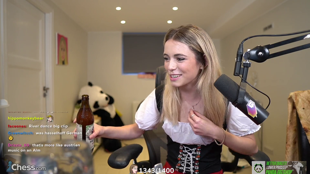 Anna pours a perfect beer