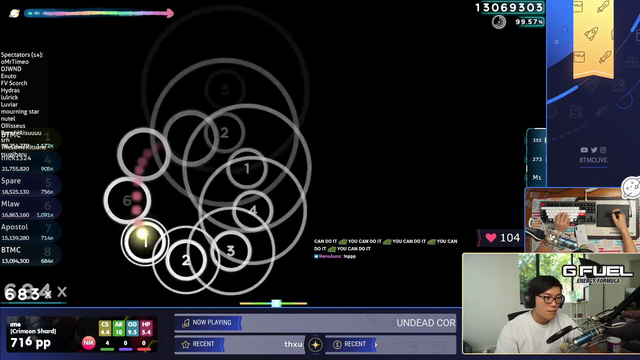 Osu! Streamer misses on the last note of map AGAIN