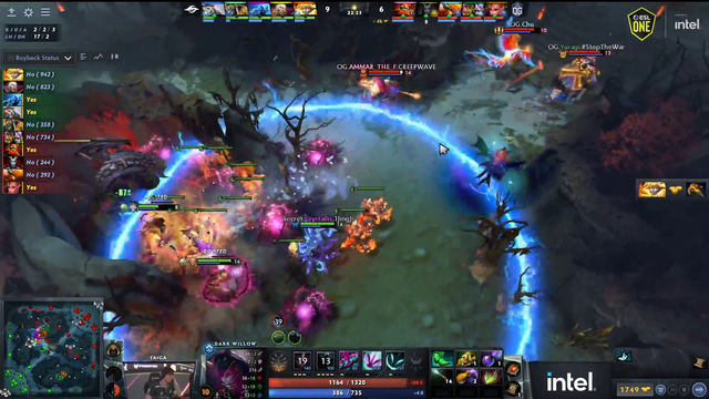 Epic Dota 2 teamfight