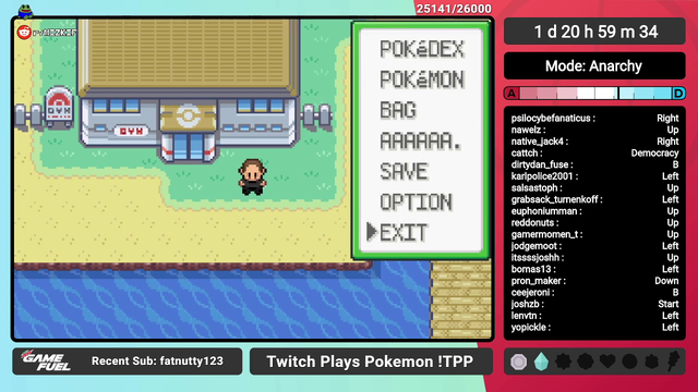 The game settings change