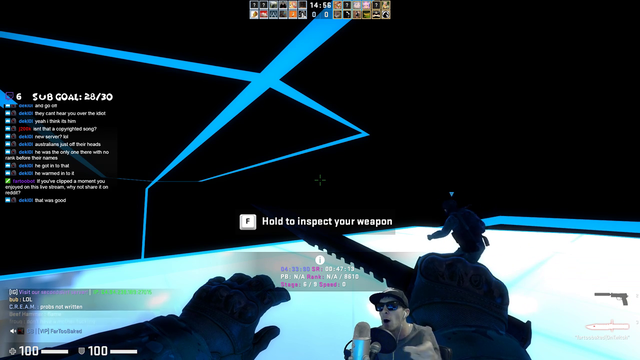 FarTooBaked freestyles using words from game chat and its insane