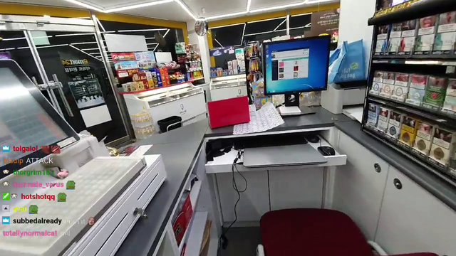 Korean streamer is scared of a moth