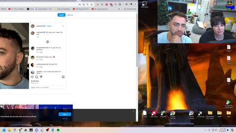 Mizkif opens the wrong tab
