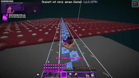 german minecraft streamer finds a full diamond skeleton after 3 weeks right before he wanted to go offline
