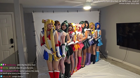 An entire solar system of Sailor scouts (danioskam)