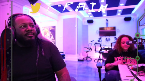 T-pain educates his audience for the last 3 hours (still going) about all messed up things in the music industry (stealing, betraying etc.)