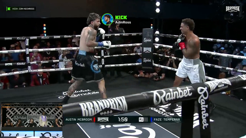 FaZe Temperrr gets knocked down by Austin McBroom
