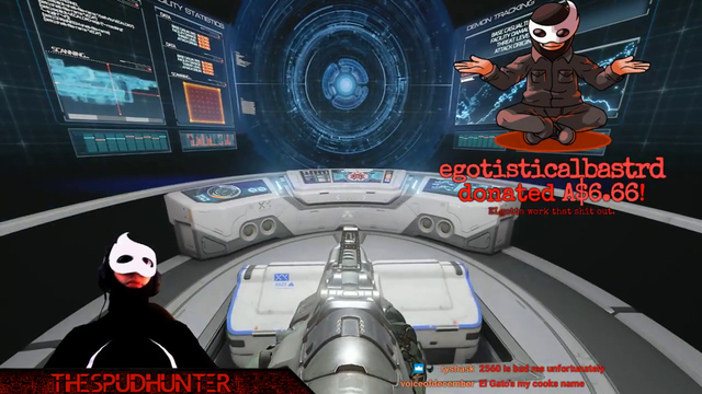 Perfectly timed donation while playing Doom
