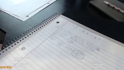 Wantep does his homework on stream