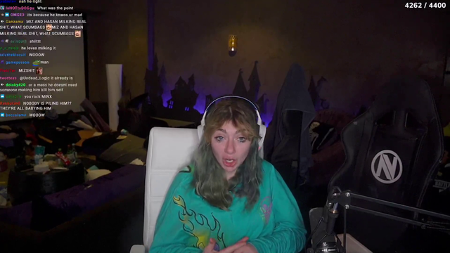 "They're laughing, they're joking, and they're not thinking about the fucking people that actually got fucking affected by this - because they're rich streamers!!"