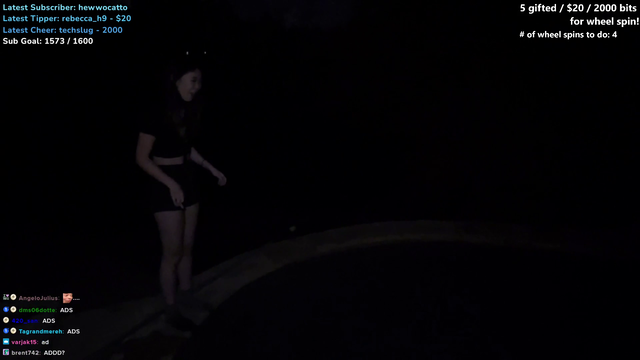 ExtraEmily does her first hot tub/pool/beach stream.