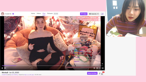 Korean streamer imitates InvaderVie