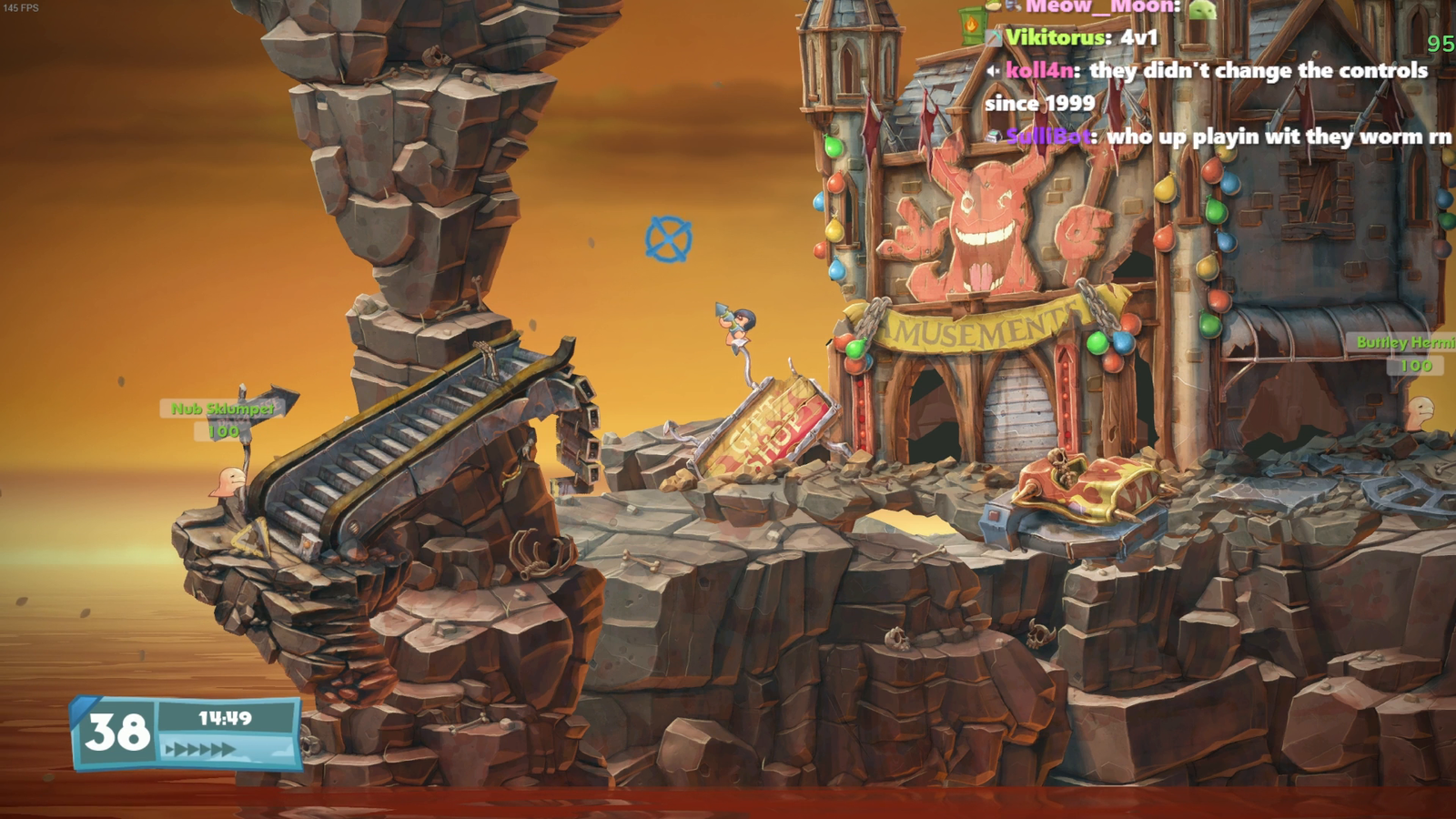 Your average worms game