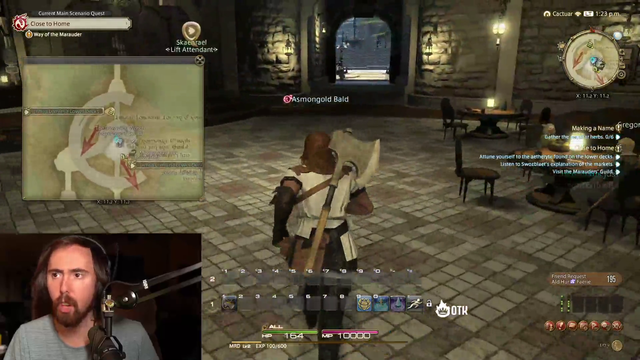 Asmongold Leaves FFXIV Tutorial Area For First Time And Is Met With A Warm Welcome