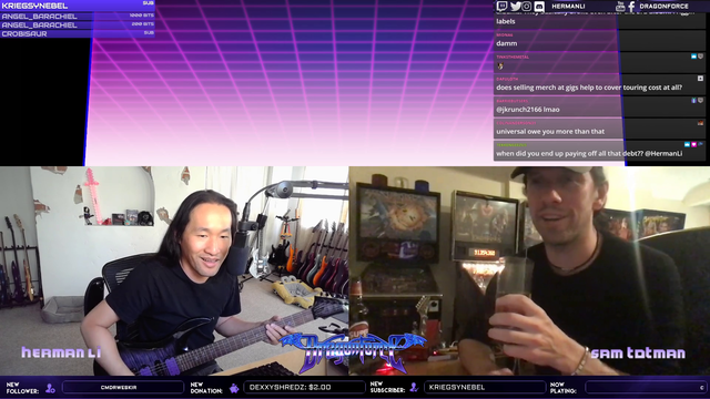 Herman Li Slams Universal Music Record Group Live on Stream