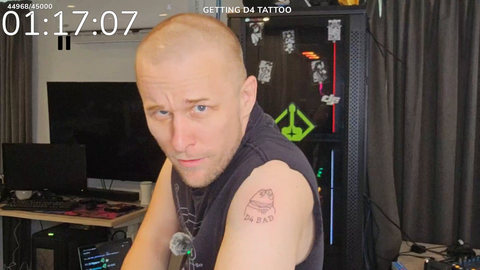 Quin gets a tattoo