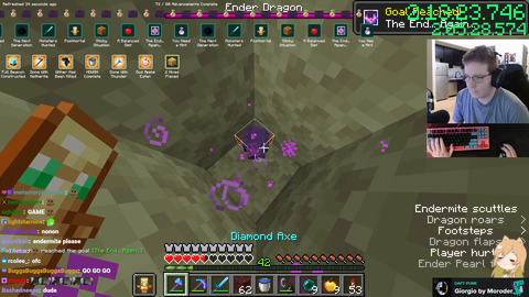 Feinberg does the impossible and completes world's first sub 2:10:00 Minecraft all advancement! 2:05:48 new WR.
