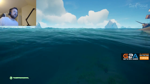 forsen thinks he is sneaking onto an enemy ship