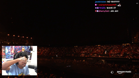 Im_Dontai viewer signals him live in audience at Kendrick Lamar concert