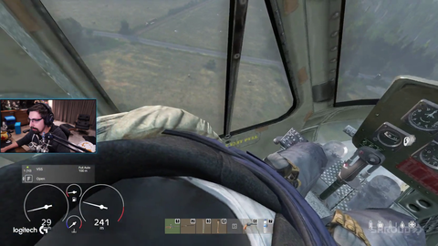 Shroud lands heli in DayZ, uses the 'ear plugs' key - Summit does not